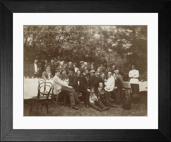 Framed Print : The Family of Irkutsk Merchant Belogorov at a Picnic. 1910-1919. Creator: Unknown Framed Print : The Family of Irkutsk Merchant Belogorov at a Picnic. 1910-1919. Creator: Unknown