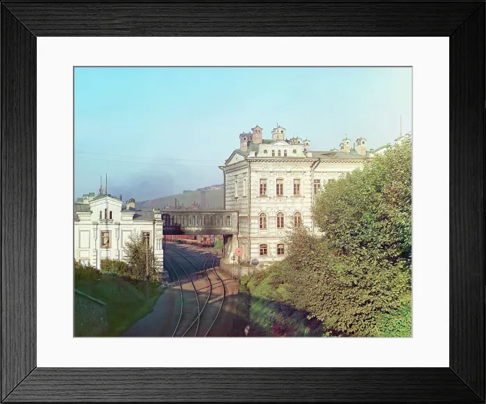 Framed Print : Perm: Headquarters of the Ural Railway Administration, 1910. Creator: Sergey Mikhaylovich Prokudin-Gorsky Framed Print : Perm: Headquarters of the Ural Railway Administration, 1910. Creator: Sergey Mikhaylovich Prokudin-Gorsky