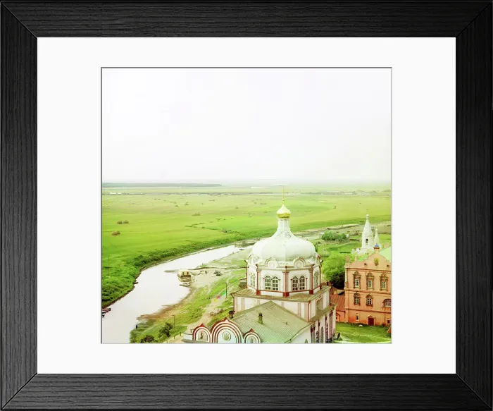 Framed Print : Ryazan. The Trubezh River and the Cathedral of Christ's Nativity, 1912. Creator: Sergey Mikhaylovich Prokudin-Gorsky Framed Print : Ryazan. The Trubezh River and the Cathedral of Christ's Nativity, 1912. Creator: Sergey Mikhaylovich Prokudin-Gorsky
