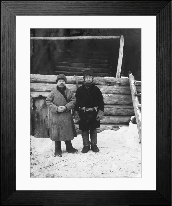 Framed Print : Young peasants of the village of Boguchansky Yenisei district, 1911. Creator: Unknown Framed Print : Young peasants of the village of Boguchansky Yenisei district, 1911. Creator: Unknown