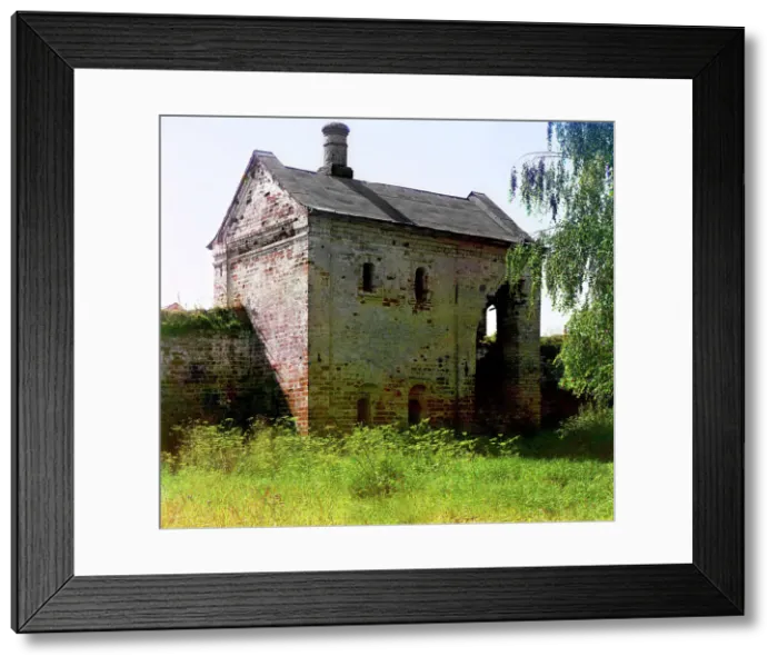 Framed Print : Very old stone building in the garden of the Rostov Kremlin, which according to legend... 1911. Creator: Sergey Mikhaylovich Prokudin-Gorsky Framed Print : Very old stone building in the garden of the Rostov Kremlin, which according to legend... 1911. Creator: Sergey Mikhaylovich Prokudin-Gorsky