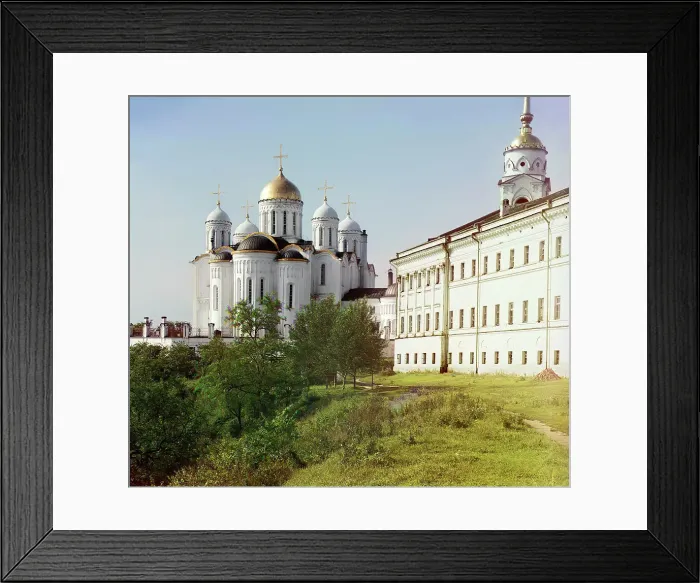 Framed Print : Assumption Cathedral from the eastern side. [Vladimir], 1911. Creator: Sergey Mikhaylovich Prokudin-Gorsky