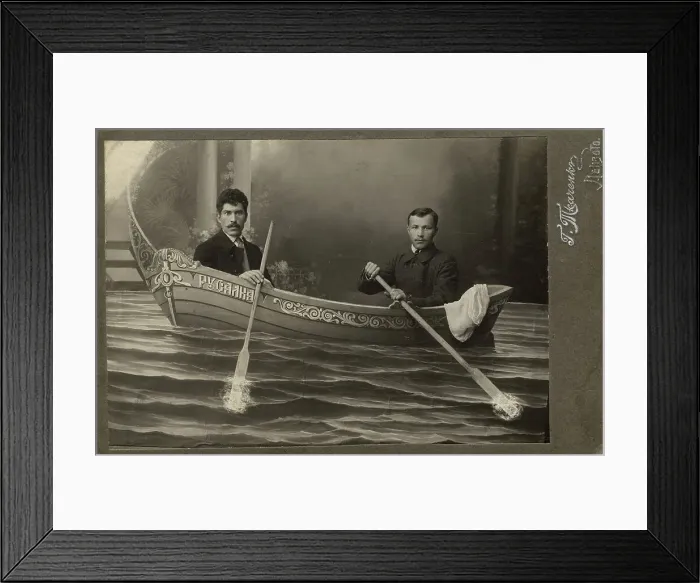 Framed Print : Two Men in the Boat Rusalka ('Mermaid'), 1916. Creator: G. I. Tkachenko. Two Men in the Boat Rusalka ('Mermaid'), 1916. Creator: G. I. Tkachenko Framed Print : Two Men in the Boat Rusalka ('Mermaid'), 1916. Creator: G. I. Tkachenko. Two Men in the Boat Rusalka ('Mermaid'), 1916. Creator: G. I. Tkachenko
