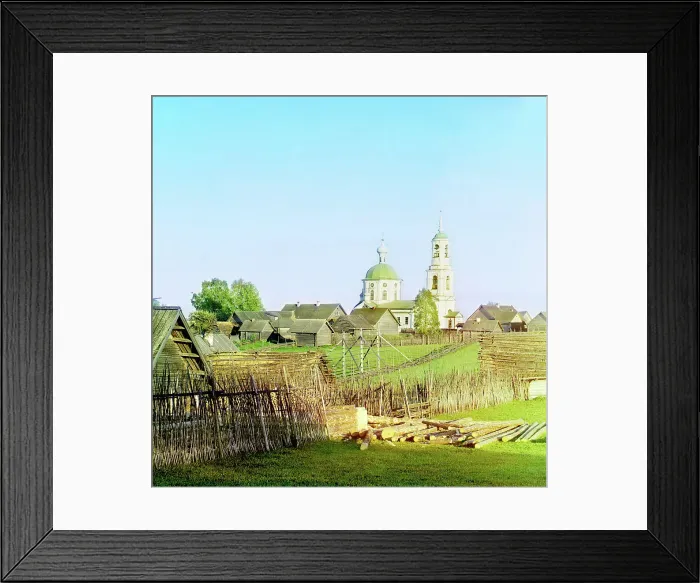Framed Print : Church in Sterzh near the village of Novinka. St. Vladimir's (Peter and Paul) church, 1910. Creator: Sergey Mikhaylovich Prokudin-Gorsky Framed Print : Church in Sterzh near the village of Novinka. St. Vladimir's (Peter and Paul) church, 1910. Creator: Sergey Mikhaylovich Prokudin-Gorsky