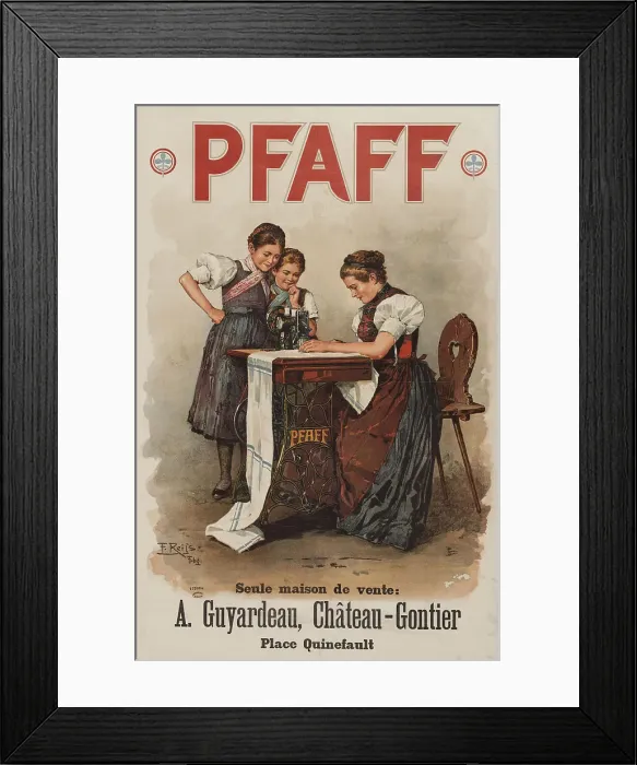 Framed Print : Pfaff, c. 1900. Creator: Reijs, F. (active ca 1900) Framed Print : Pfaff, c. 1900. Creator: Reijs, F. (active ca 1900)