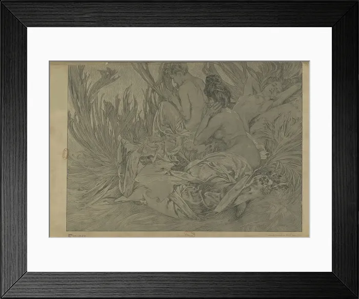 Framed Print : Figures décoratives, 1902. Creator: Mucha, Alfons Marie (1860-1939) Framed Print : Figures décoratives, 1902. Creator: Mucha, Alfons Marie (1860-1939)