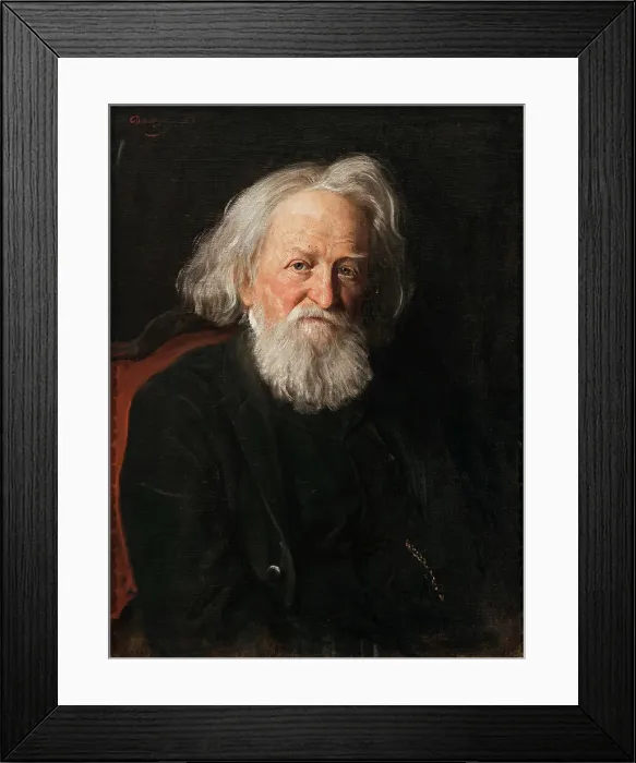 Framed Print : Portrait of the Historian Johann Nepomuk Sepp (1816-1909), 1902. Creator: Defregger, Franz, von (1835-1921) Framed Print : Portrait of the Historian Johann Nepomuk Sepp (1816-1909), 1902. Creator: Defregger, Franz, von (1835-1921)