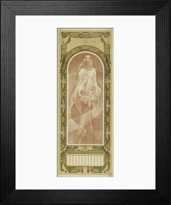 Framed Print : L'année qui vient, 1897. Creator: Mucha, Alfons Marie (1860-1939) Framed Print : L'année qui vient, 1897. Creator: Mucha, Alfons Marie (1860-1939)