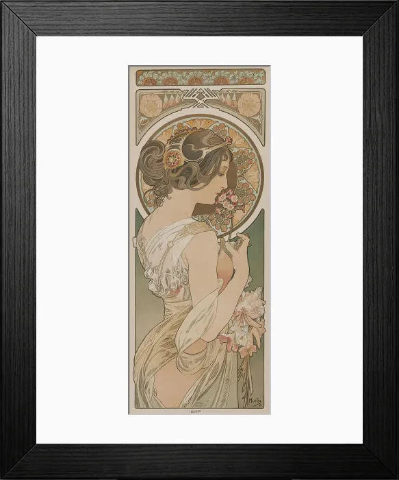 Framed Print : La primevère, 1899. Creator: Mucha, Alfons Marie (1860-1939) Framed Print : La primevère, 1899. Creator: Mucha, Alfons Marie (1860-1939)
