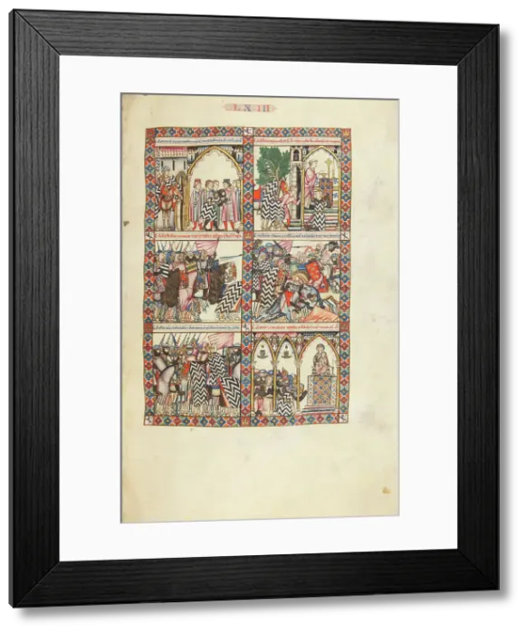 Framed Print : Cantigas de Santa Maria - Codex Rico, ca 1280-1284. Creator: Anonymous Framed Print : Cantigas de Santa Maria - Codex Rico, ca 1280-1284. Creator: Anonymous