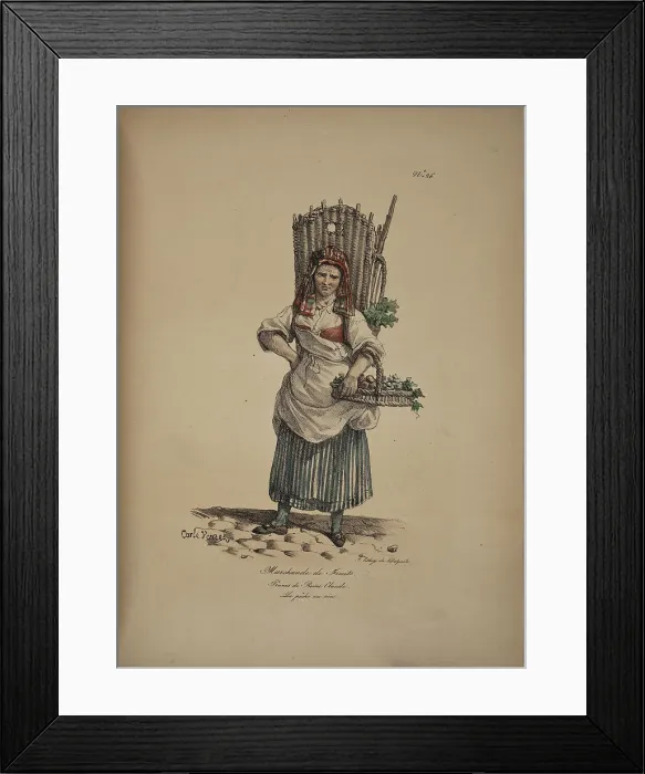 Framed Print : Fruit seller. From the Series Cris de Paris (The Cries of Paris), 1815. Creator: Vernet, Carle (1758-1836). Fruit seller. From the Series Cris de Paris (The Cries of Paris), 1815. Creator: Vernet, Carle (1758-1836) Framed Print : Fruit seller. From the Series Cris de Paris (The Cries of Paris), 1815. Creator: Vernet, Carle (1758-1836). Fruit seller. From the Series Cris de Paris (The Cries of Paris), 1815. Creator: Vernet, Carle (1758-1836)