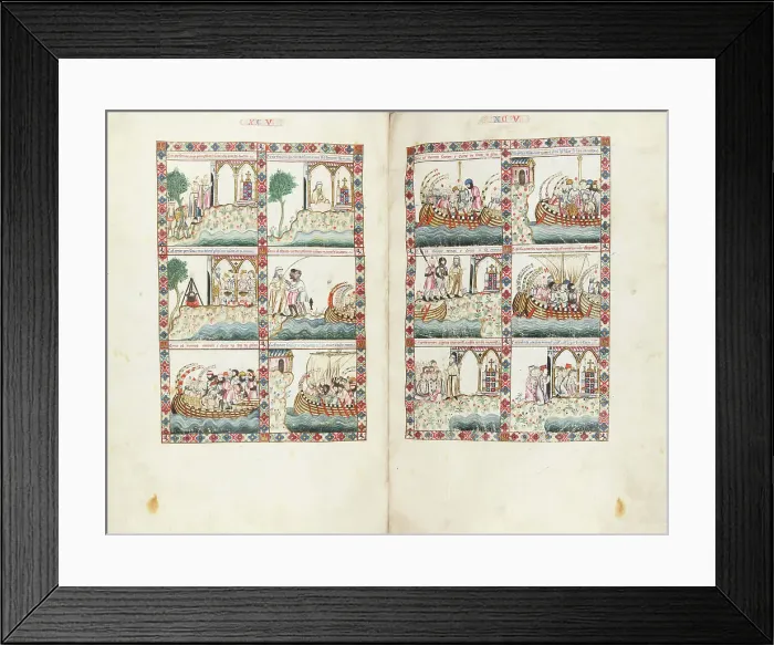 Framed Print : Cantigas de Santa Maria - Codex Rico, ca 1280-1284. Creator: Anonymous Framed Print : Cantigas de Santa Maria - Codex Rico, ca 1280-1284. Creator: Anonymous