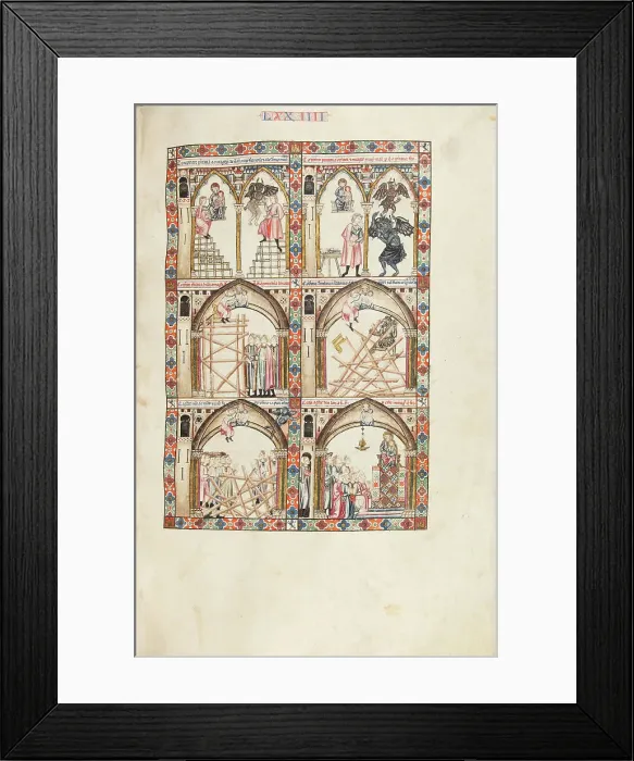 Framed Print : Cantigas de Santa Maria - Codex Rico, ca 1280-1284. Creator: Anonymous Framed Print : Cantigas de Santa Maria - Codex Rico, ca 1280-1284. Creator: Anonymous