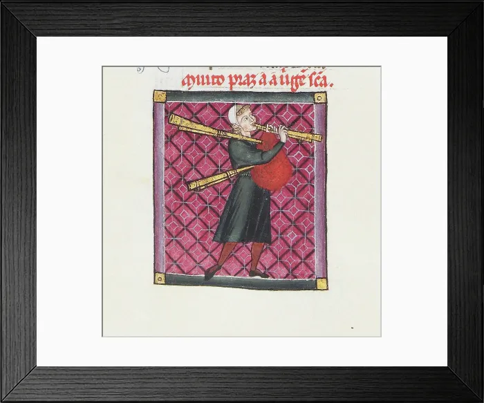 Framed Print : Illustration from the codex of the Cantigas de Santa Maria, c. 1280. Creator: Anonymous Framed Print : Illustration from the codex of the Cantigas de Santa Maria, c. 1280. Creator: Anonymous