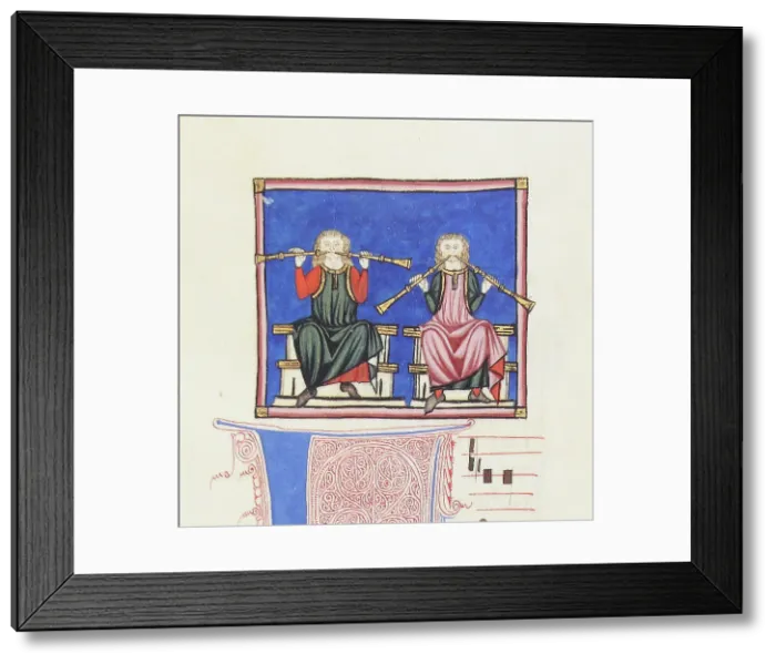 Framed Print : Illustration from the codex of the Cantigas de Santa Maria, c. 1280. Creator: Anonymous Framed Print : Illustration from the codex of the Cantigas de Santa Maria, c. 1280. Creator: Anonymous