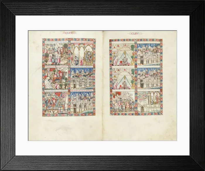 Framed Print : Cantigas de Santa Maria - Codex Rico, ca 1280-1284. Creator: Anonymous Framed Print : Cantigas de Santa Maria - Codex Rico, ca 1280-1284. Creator: Anonymous