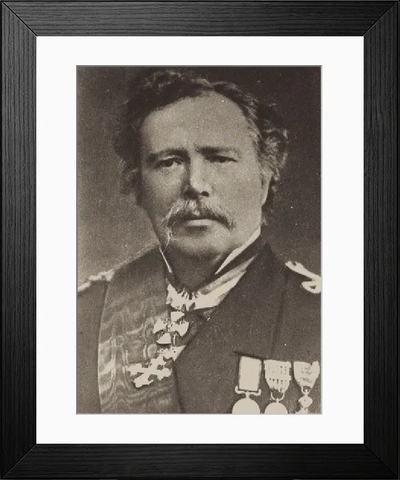 Framed Print : Portrait of Admiral Vittorio Arminjon (1830-1897). Creator: Anonymous Framed Print : Portrait of Admiral Vittorio Arminjon (1830-1897). Creator: Anonymous