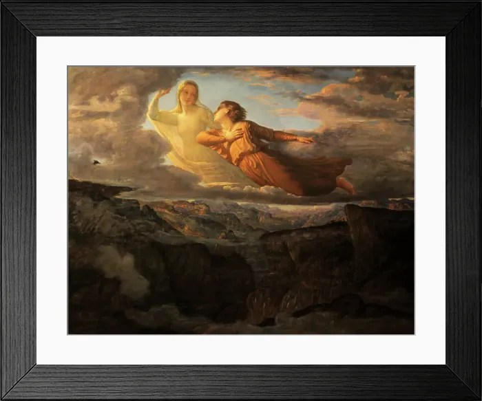 Framed Print : Le Poème de l'âme (Poem of the Soul). L'Idéal (Ideal), 1850-1854. Creator: Janmot, Louis (1814-1892) Framed Print : Le Poème de l'âme (Poem of the Soul). L'Idéal (Ideal), 1850-1854. Creator: Janmot, Louis (1814-1892)