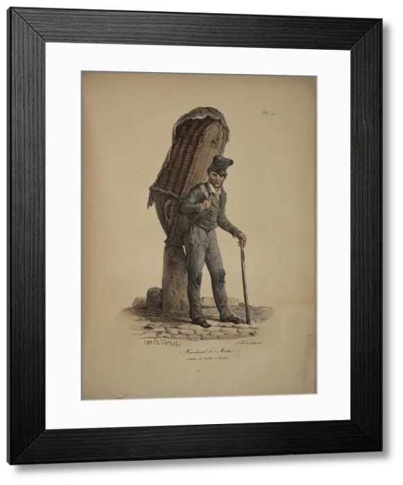 Framed Print : Marchand de mottes. From the Series Cris de Paris (The Cries of Paris), 1815. Creator: Vernet, Carle (1758-1836). Marchand de mottes. From the Series Cris de Paris (The Cries of Paris), 1815. Creator: Vernet, Carle (1758-1836) Framed Print : Marchand de mottes. From the Series Cris de Paris (The Cries of Paris), 1815. Creator: Vernet, Carle (1758-1836). Marchand de mottes. From the Series Cris de Paris (The Cries of Paris), 1815. Creator: Vernet, Carle (1758-1836)