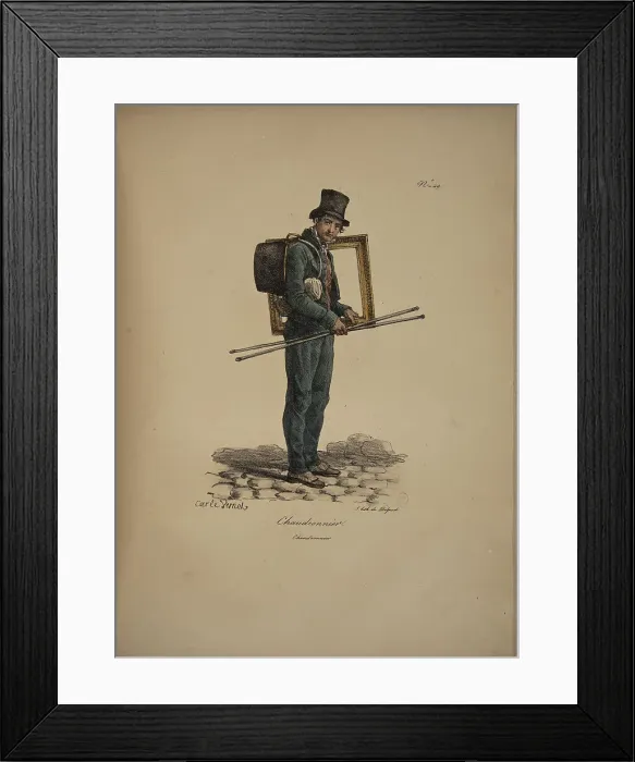 Framed Print : Boilermaker. From the Series Cris de Paris (The Cries of Paris), 1815. Creator: Vernet, Carle (1758-1836). Boilermaker. From the Series Cris de Paris (The Cries of Paris), 1815. Creator: Vernet, Carle (1758-1836) Framed Print : Boilermaker. From the Series Cris de Paris (The Cries of Paris), 1815. Creator: Vernet, Carle (1758-1836). Boilermaker. From the Series Cris de Paris (The Cries of Paris), 1815. Creator: Vernet, Carle (1758-1836)