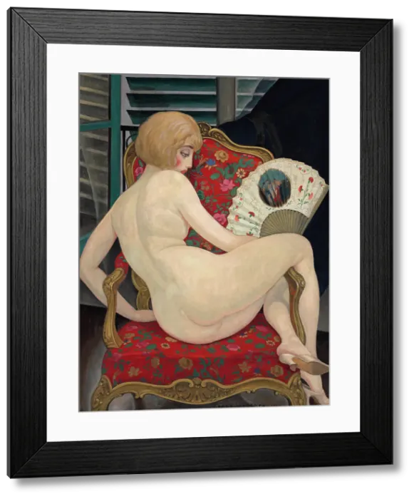 Framed Print : I Sommervarmen (In the Heat of Summer), 1924. Creator: Wegener, Gerda (1886-1940) Framed Print : I Sommervarmen (In the Heat of Summer), 1924. Creator: Wegener, Gerda (1886-1940)