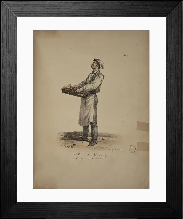 Framed Print : Cake seller. From the Series Cris de Paris (The Cries of Paris), 1815. Creator: Vernet, Carle (1758-1836). Cake seller. From the Series Cris de Paris (The Cries of Paris), 1815. Creator: Vernet, Carle (1758-1836) Framed Print : Cake seller. From the Series Cris de Paris (The Cries of Paris), 1815. Creator: Vernet, Carle (1758-1836). Cake seller. From the Series Cris de Paris (The Cries of Paris), 1815. Creator: Vernet, Carle (1758-1836)