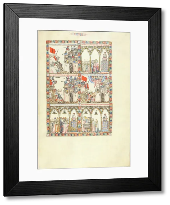 Framed Print : Cantigas de Santa Maria - Codex Rico, ca 1280-1284. Creator: Anonymous Framed Print : Cantigas de Santa Maria - Codex Rico, ca 1280-1284. Creator: Anonymous