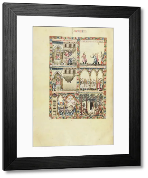 Framed Print : Cantigas de Santa Maria - Codex Rico, ca 1280-1284. Creator: Anonymous Framed Print : Cantigas de Santa Maria - Codex Rico, ca 1280-1284. Creator: Anonymous