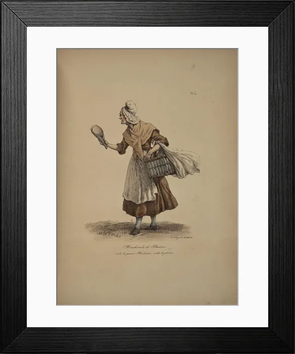 Framed Print : Marchande de plaisirs. From the Series Cris de Paris (The Cries of Paris), 1815. Creator: Vernet, Carle (1758-1836). Marchande de plaisirs. From the Series Cris de Paris (The Cries of Paris), 1815. Creator: Vernet, Carle (1758-1836) Framed Print : Marchande de plaisirs. From the Series Cris de Paris (The Cries of Paris), 1815. Creator: Vernet, Carle (1758-1836). Marchande de plaisirs. From the Series Cris de Paris (The Cries of Paris), 1815. Creator: Vernet, Carle (1758-1836)