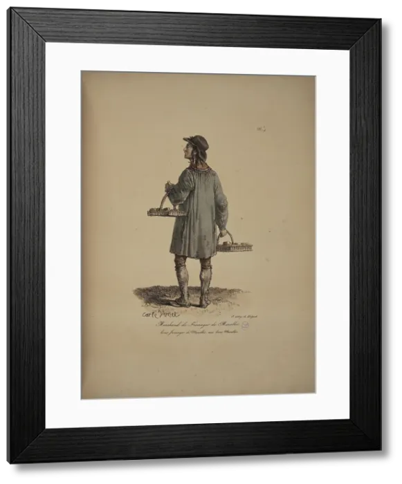 Framed Print : Marolles cheese merchant. From the Series Cris de Paris (The Cries of Paris), 1815. Creator: Vernet, Carle (1758-1836). Marolles cheese merchant. From the Series Cris de Paris (The Cries of Paris), 1815 Framed Print : Marolles cheese merchant. From the Series Cris de Paris (The Cries of Paris), 1815. Creator: Vernet, Carle (1758-1836). Marolles cheese merchant. From the Series Cris de Paris (The Cries of Paris), 1815