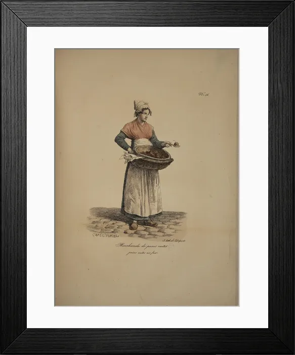 Framed Print : Cooked pear seller. From the Series Cris de Paris (The Cries of Paris), 1815. Creator: Vernet, Carle (1758-1836). Cooked pear seller. From the Series Cris de Paris (The Cries of Paris), 1815. Creator: Vernet, Carle (1758-1836) Framed Print : Cooked pear seller. From the Series Cris de Paris (The Cries of Paris), 1815. Creator: Vernet, Carle (1758-1836). Cooked pear seller. From the Series Cris de Paris (The Cries of Paris), 1815. Creator: Vernet, Carle (1758-1836)
