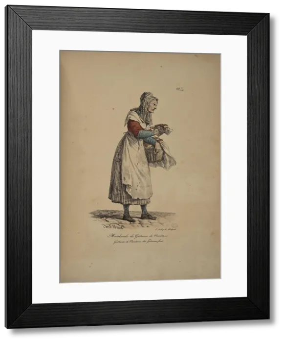 Framed Print : Brioche Nanterre merchant. From the Series Cris de Paris (The Cries of Paris), 1815. Creator: Vernet, Carle (1758-1836). Brioche Nanterre merchant. From the Series Cris de Paris (The Cries of Paris), 1815 Framed Print : Brioche Nanterre merchant. From the Series Cris de Paris (The Cries of Paris), 1815. Creator: Vernet, Carle (1758-1836). Brioche Nanterre merchant. From the Series Cris de Paris (The Cries of Paris), 1815