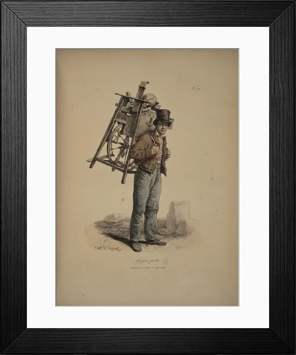 Framed Print : Grinder. From the Series Cris de Paris (The Cries of Paris), 1815. Creator: Vernet, Carle (1758-1836). Grinder. From the Series Cris de Paris (The Cries of Paris), 1815. Creator: Vernet, Carle (1758-1836) Framed Print : Grinder. From the Series Cris de Paris (The Cries of Paris), 1815. Creator: Vernet, Carle (1758-1836). Grinder. From the Series Cris de Paris (The Cries of Paris), 1815. Creator: Vernet, Carle (1758-1836)