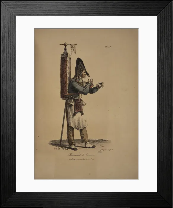Framed Print : Herbal tea seller. From the Series Cris de Paris (The Cries of Paris), 1815. Creator: Vernet, Carle (1758-1836). Herbal tea seller. From the Series Cris de Paris (The Cries of Paris), 1815. Creator: Vernet, Carle (1758-1836) Framed Print : Herbal tea seller. From the Series Cris de Paris (The Cries of Paris), 1815. Creator: Vernet, Carle (1758-1836). Herbal tea seller. From the Series Cris de Paris (The Cries of Paris), 1815. Creator: Vernet, Carle (1758-1836)