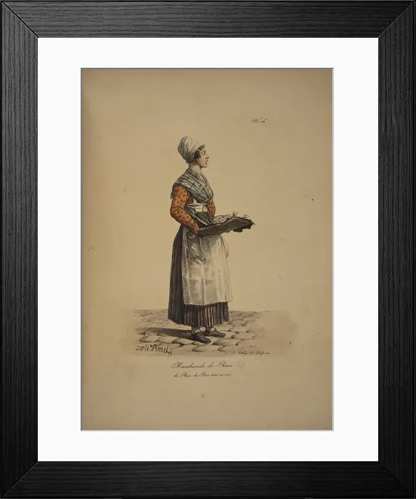Framed Print : Fishwife. From the Series Cris de Paris (The Cries of Paris), 1815. Creator: Vernet, Carle (1758-1836). Fishwife. From the Series Cris de Paris (The Cries of Paris), 1815. Creator: Vernet, Carle (1758-1836) Framed Print : Fishwife. From the Series Cris de Paris (The Cries of Paris), 1815. Creator: Vernet, Carle (1758-1836). Fishwife. From the Series Cris de Paris (The Cries of Paris), 1815. Creator: Vernet, Carle (1758-1836)