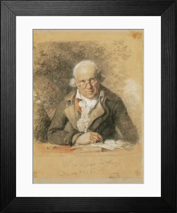 Framed Print : Self-portrait, 1796. Creator: Zoffani, Johann (1733-1810) Framed Print : Self-portrait, 1796. Creator: Zoffani, Johann (1733-1810)