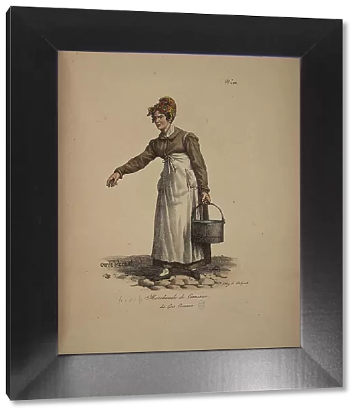 Kernels seller. From the Series 'Cris de Paris' (The Cries of Paris), 1815. Creator: Vernet, Carle (1758-1836). Kernels seller. From the Series 'Cris de Paris' (The Cries of Paris), 1815. Creator: Vernet, Carle (1758-1836)