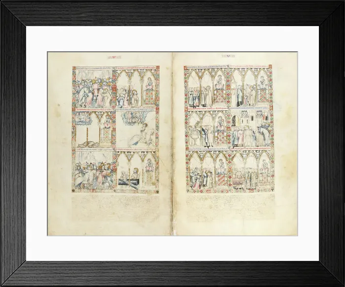 Framed Print : Cantigas de Santa Maria - Codex Rico, ca 1280-1284. Creator: Anonymous Framed Print : Cantigas de Santa Maria - Codex Rico, ca 1280-1284. Creator: Anonymous