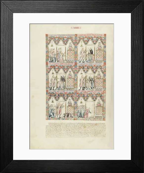 Framed Print : Cantigas de Santa Maria - Codex Rico, ca 1280-1284. Creator: Anonymous Framed Print : Cantigas de Santa Maria - Codex Rico, ca 1280-1284. Creator: Anonymous