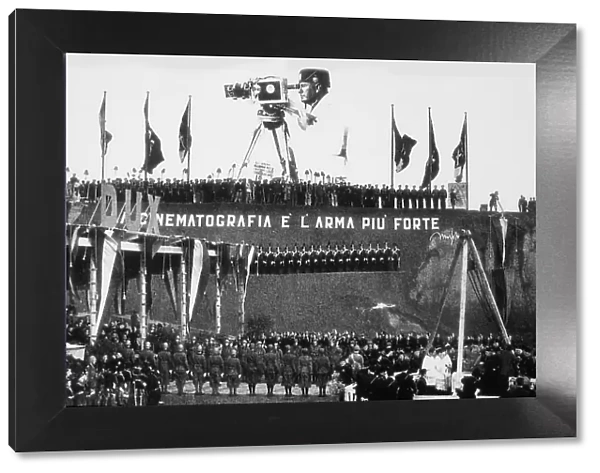 Rome, 28 April 1937. Mussolini inaugurates the Cinecittà studios... 1937. Creator: Anonymous