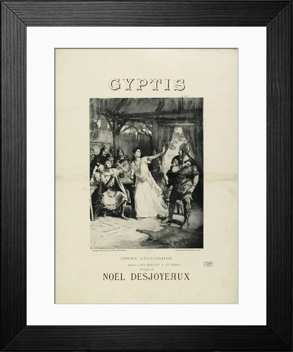Framed Print : Poster for the Opera Gyptis by Noël Desjoyeux, 1891. Creator: Bridgman, Frederick Arthur (1847-1928). Poster for the Opera Gyptis by Noël Desjoyeux, 1891. Creator: Bridgman, Frederick Arthur (1847-1928) Framed Print : Poster for the Opera Gyptis by Noël Desjoyeux, 1891. Creator: Bridgman, Frederick Arthur (1847-1928). Poster for the Opera Gyptis by Noël Desjoyeux, 1891. Creator: Bridgman, Frederick Arthur (1847-1928)