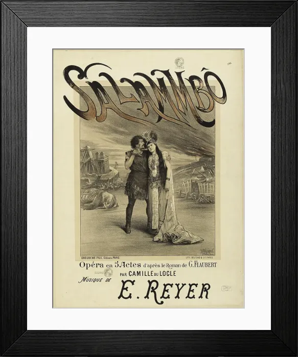 Framed Print : Poster for the Opera Salammbô by Ernest Reyer, 1892. Creator: Maurou, Paul (1848-1931). Poster for the Opera Salammbô by Ernest Reyer, 1892. Creator: Maurou, Paul (1848-1931) Framed Print : Poster for the Opera Salammbô by Ernest Reyer, 1892. Creator: Maurou, Paul (1848-1931). Poster for the Opera Salammbô by Ernest Reyer, 1892. Creator: Maurou, Paul (1848-1931)