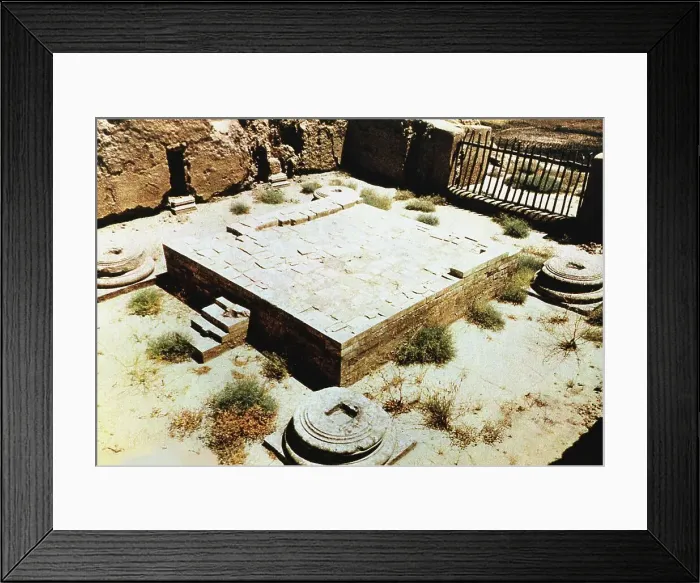 Framed Print : The altar of Surkh Kotal Temple. Creator: Unknown photographer