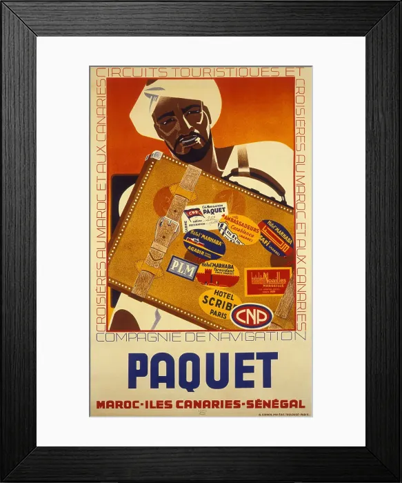 Framed Print : Compagnie de Navigation Paquet, 1930s. Creator: Anonymous