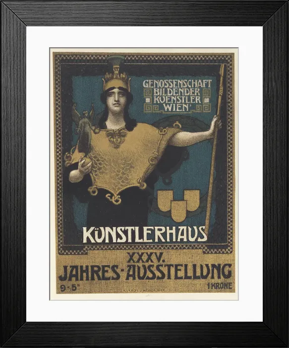 Framed Print : XXXV. Annual exhibition of the Vienna Visual Artists Cooperative, 1902. Creator: Schram (Schramm), Alois Hans (1864-1919) Framed Print : XXXV. Annual exhibition of the Vienna Visual Artists Cooperative, 1902. Creator: Schram (Schramm), Alois Hans (1864-1919)
