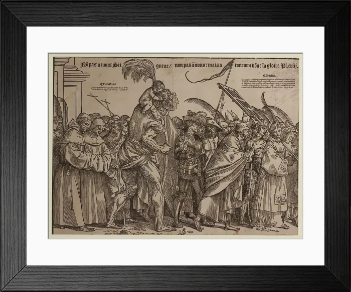 Framed Print : Triumph of Christ (Detail), c.1508. Creator: Titian (1488-1576) Framed Print : Triumph of Christ (Detail), c.1508. Creator: Titian (1488-1576)