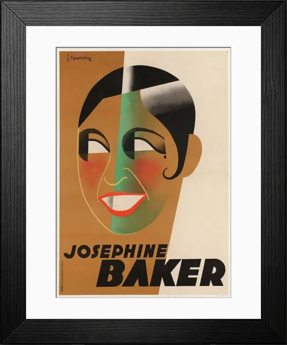 Framed Print : Josephine Baker, 1931. Creator: Chassaing, Jean (1905-1938)