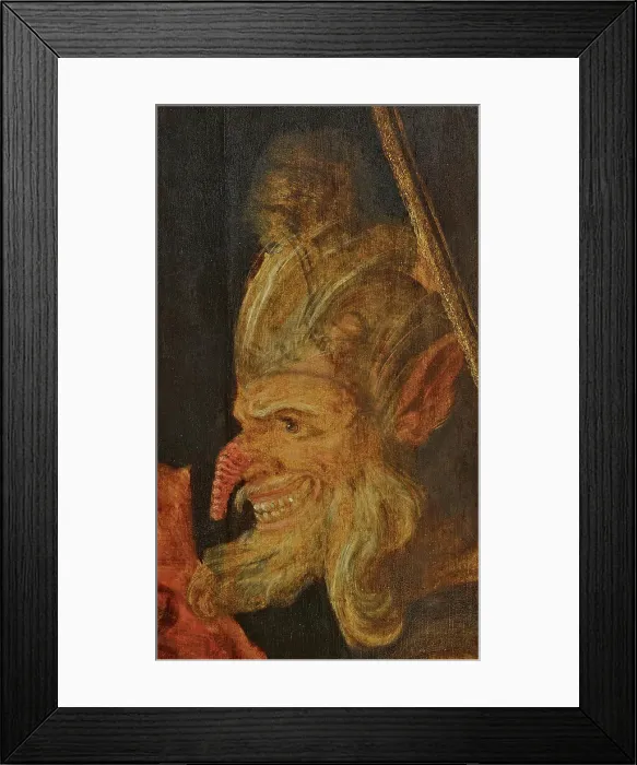 Framed Print : Demon head, ca. 1600. Creator: Anonymous Framed Print : Demon head, ca. 1600. Creator: Anonymous