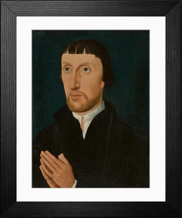 Framed Print : Portrait of Philippe de Machefoin (?-1453). Creator: Weyden, Rogier van der, (Workshop) Framed Print : Portrait of Philippe de Machefoin (?-1453). Creator: Weyden, Rogier van der, (Workshop)