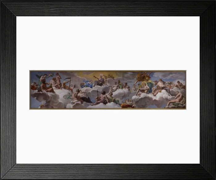 Framed Print : The Council of Gods, 1625. Creator: Lanfranco, Giovanni (1582-1647) Framed Print : The Council of Gods, 1625. Creator: Lanfranco, Giovanni (1582-1647)